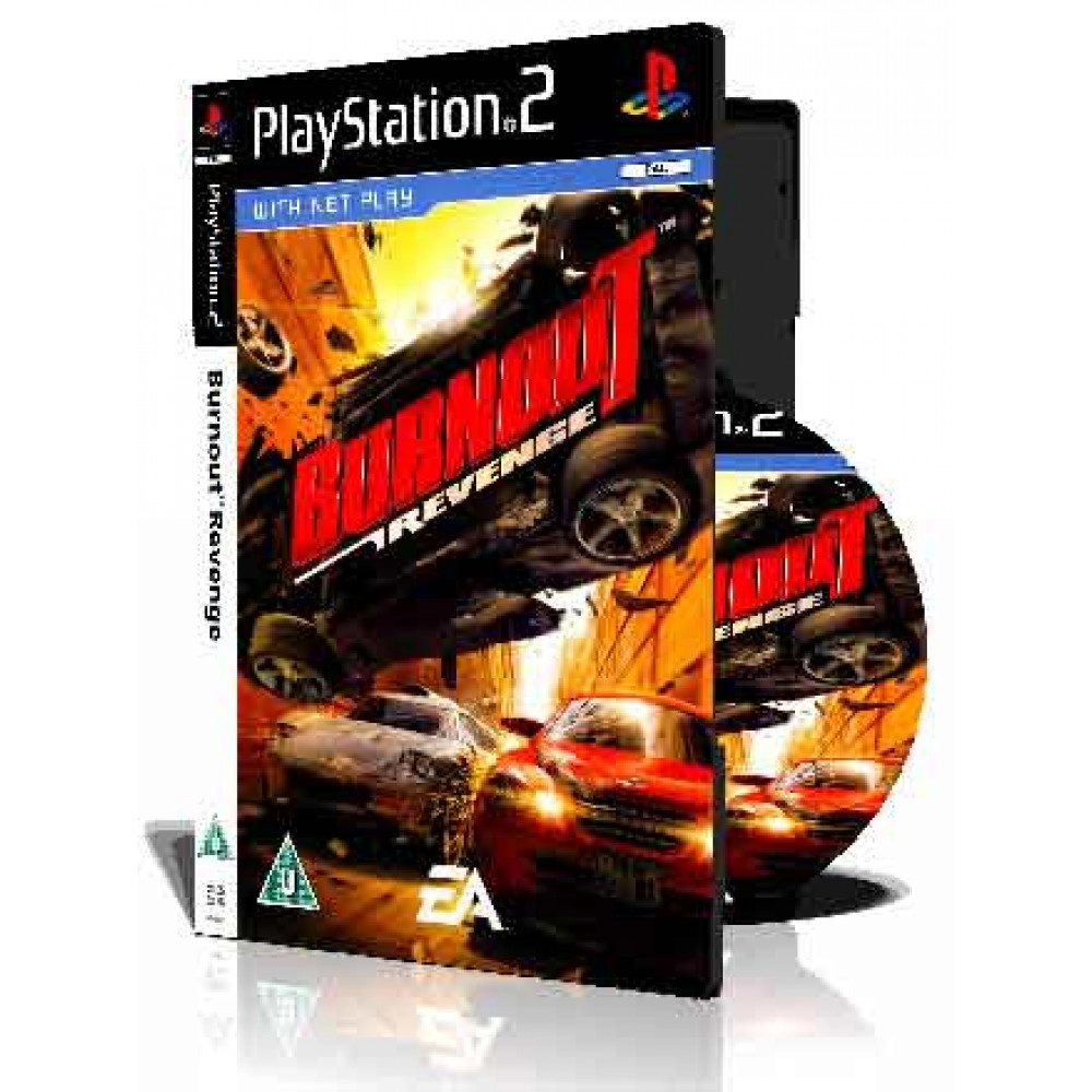 Burnout Revenge ps2 با کاور کامل و چاپ روی دیسک