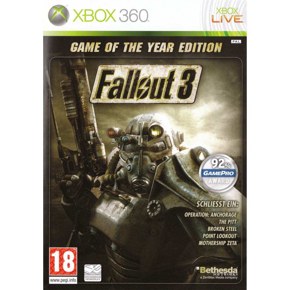 بازی اورجینال Fallout 3 GOTY XBOX 360