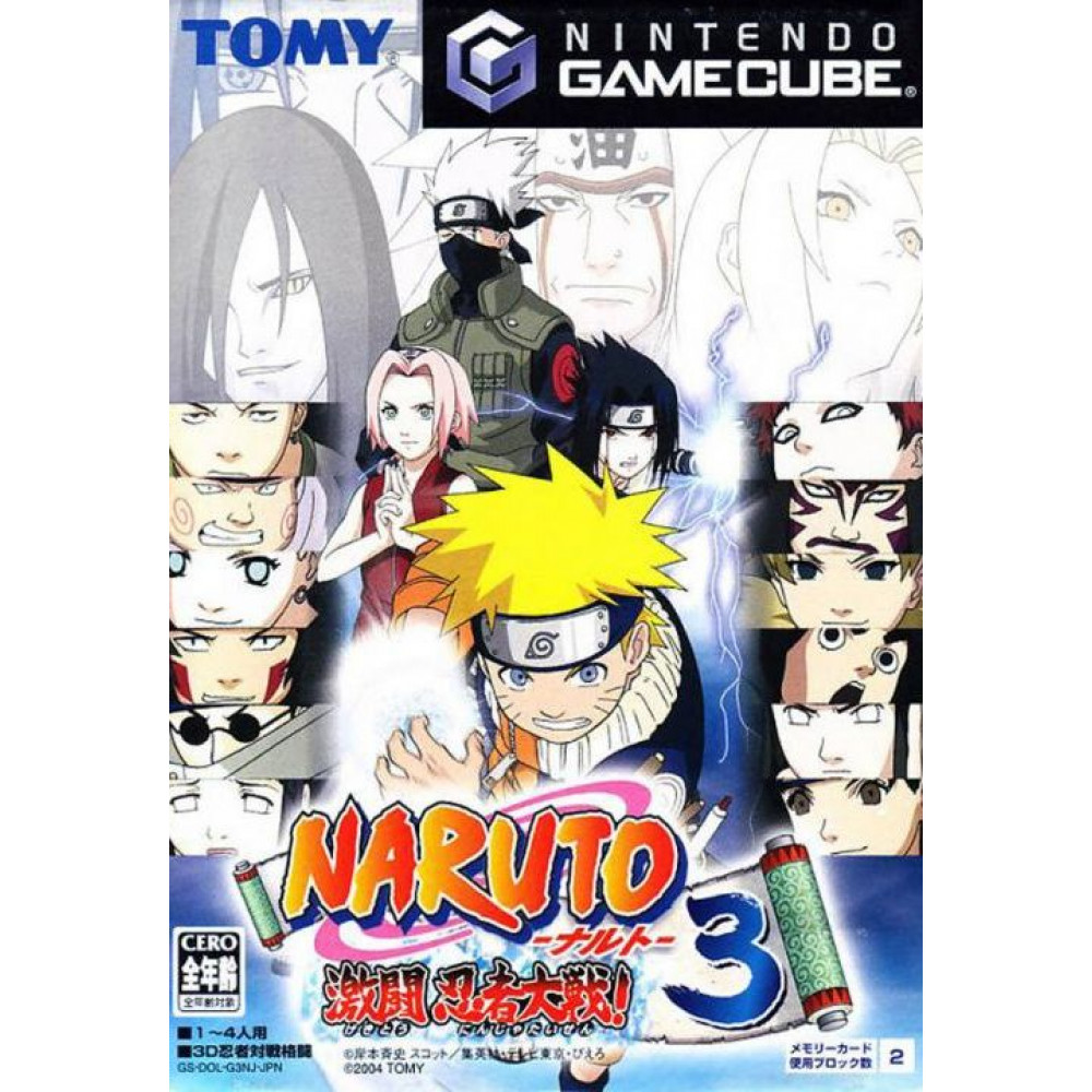 بازی اورجینال Naruto Gekitou Ninja Taisen 3 Gamecube