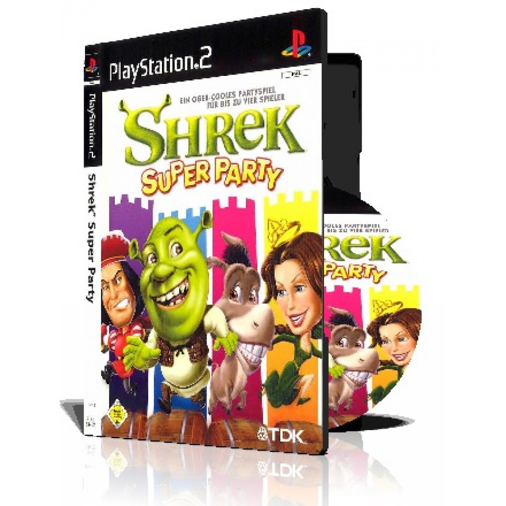 Shrek Super Party با کاور کامل و چاپ روی دیسک