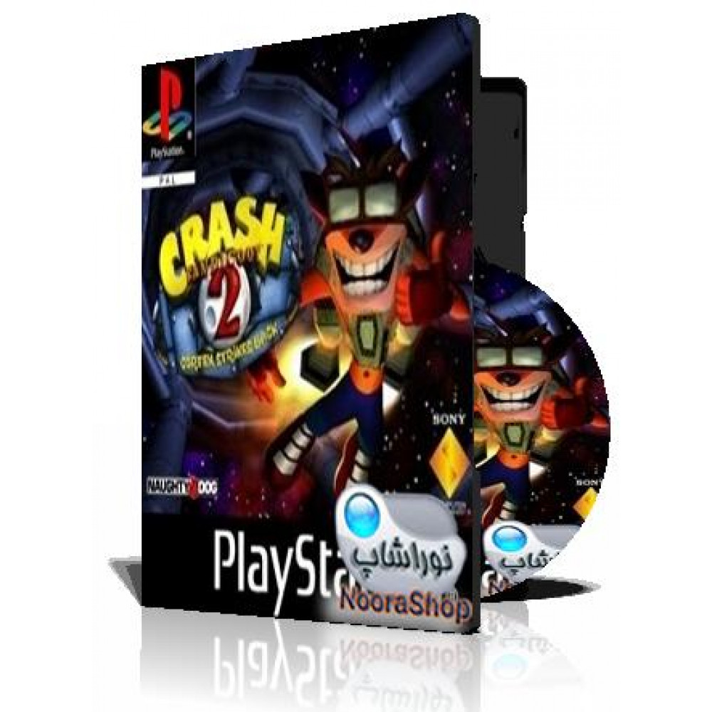 با کاور کامل وقاب و چاپ روی دیسکبازی کراش Crash bandicoot 2